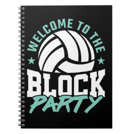 Welkom bij de Funny Volleyball van de Blokpartij Notitieboek
