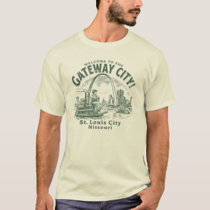 Welkom bij de Gateway City St. Louis City Missouri T-shirt