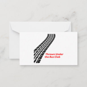 Welkom bij de Gooi van de Bus Club Kaart Notitiekaartje