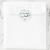 Welkom bij de Grade Persoonlijke Leerlingstickers Ronde Sticker (Tas)