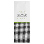 Welkom bij de Groene Groene Streepcode Wijn Cadeautas (Achterkant)