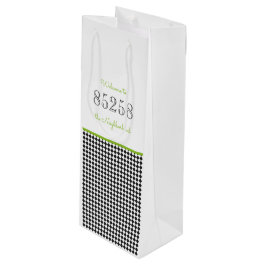 Welkom bij de Groene Groene Streepcode Wijn Cadeautas