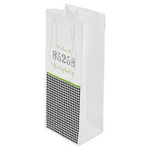 Welkom bij de Groene Groene Streepcode Wijn Cadeautas