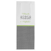 Welkom bij de Groene Groene Streepcode Wijn Cadeautas (Voorkant)