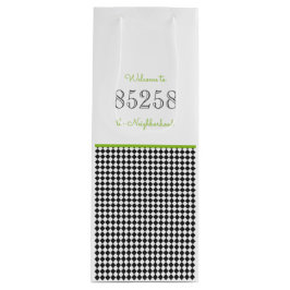 Welkom bij de Groene Groene Streepcode Wijn Cadeautas