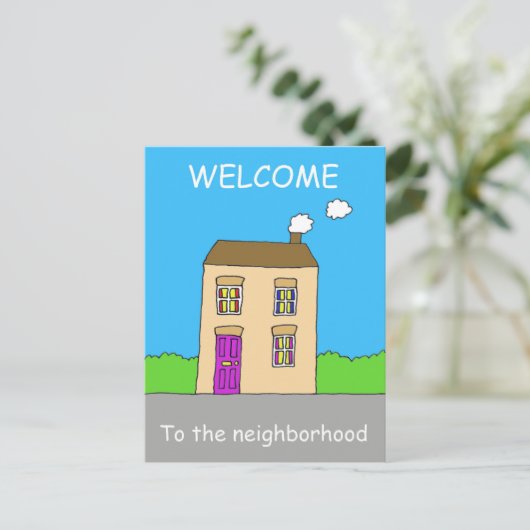 Welkom bij de groep briefkaart (Staand voorkant)