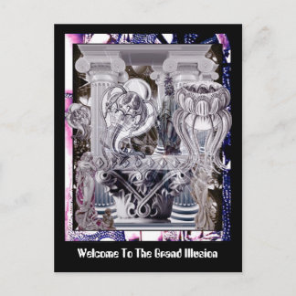 Welkom bij de grote illusie briefkaart