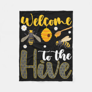 Welkom bij de Hive Bee Leraar Terug naar school Fleece Deken