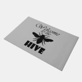Welkom bij de Hive-Grey Deurmat (Schuin)