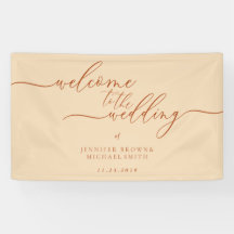 Welkom bij de ingang van de trouwpartij