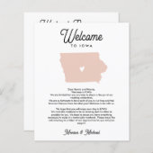 Welkom bij de IOWA-brief en -reisroute ELKE KLEUR (Voorkant / Achterkant)