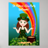 Welkom bij de Kinder Partij van St. Patrick Poster (Voorkant)