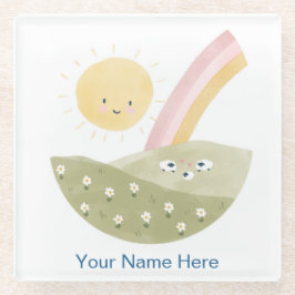 Welkom bij de kudde baby shower glazen onderzetter