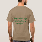 WELKOM BIJ DE LENTE T-SHIRT (Achterkant)
