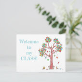 Welkom bij de leraar Boomkunst en Vogels Briefkaart (Staand voorkant)