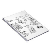 Welkom bij de Malones! Klassieke familie van 1950! Notitieboek (Rechterzijde)