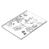 Welkom bij de Malones! Klassieke familie van 1950! Notitieboek (Linkerzijde)