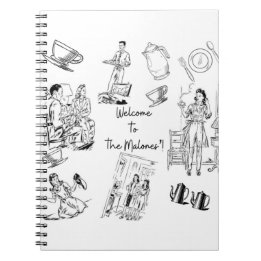 Welkom bij de Malones! Klassieke familie van 1950! Notitieboek