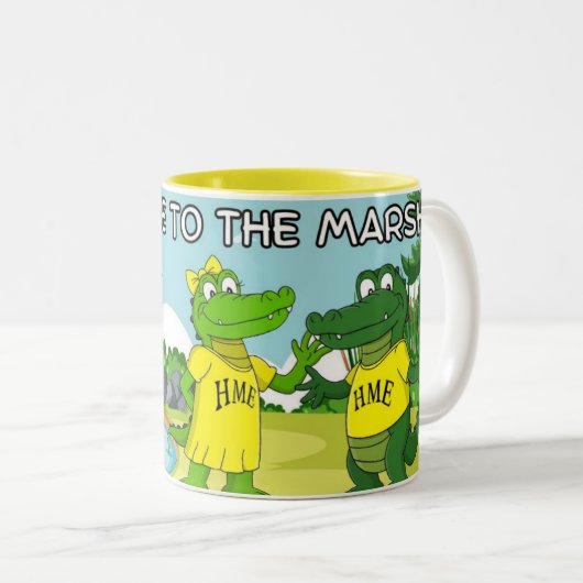 Welkom bij de Marsh Coffee mok (Voorkant rechts)