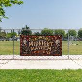 Welkom bij de Midnight Mayhem Funhouse Spandoek (Insitu)