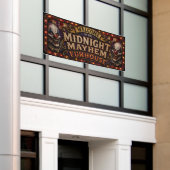 Welkom bij de Midnight Mayhem Funhouse Spandoek (Buitenkant Gebouw)