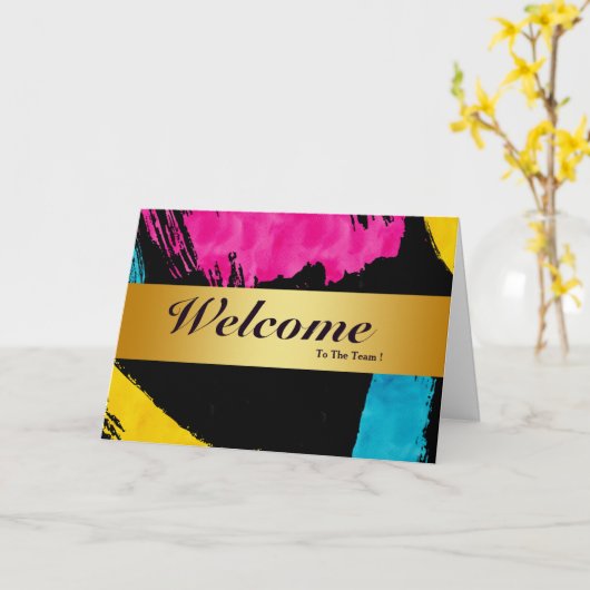 Welkom bij de minimale Gold Bladekaart van het tea Kaart (Gele Bloem)