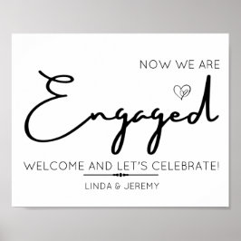 Welkom bij de minimalistische servicepartij poster