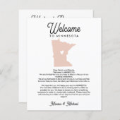 Welkom bij de MINNESOTA-brief en -reisroute (Voorkant / Achterkant)