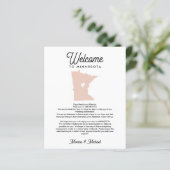 Welkom bij de MINNESOTA-brief en -reisroute (Staand voorkant)