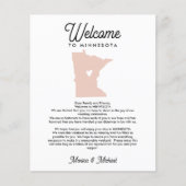 Welkom bij de MINNESOTA-brief en -reisroute (Voorkant)