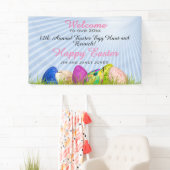 Welkom bij de naam Easter Egg Hunt en Brunch Spandoek (Insitu)