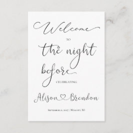 Welkom bij de Nacht voor Zwart Wit Informatiekaartje