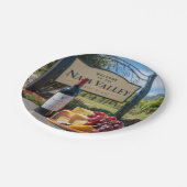 Welkom bij de Napa Valley wijnfles Papieren Bordje (Gekanteld)