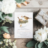 Welkom bij de Nest Baby shower Invitation Kaart