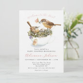 Welkom bij de Nest Baby shower Invitation Kaart (Staand voorkant)