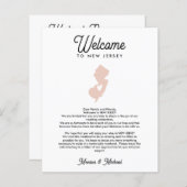 Welkom bij de NIEUWE JERSEY-brief en -reisroute AL (Voorkant / Achterkant)