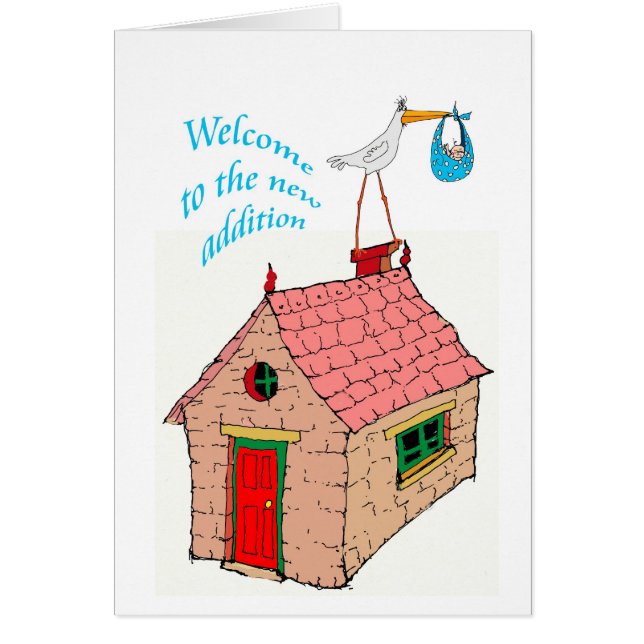 "Welkom bij de nieuwe toevoeging aan het gezin" (Voorkant)