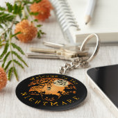 Welkom bij de Nightmare Halloween Pumpkin Custom Sleutelhanger (Zijkant)