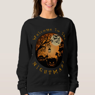 Welkom bij de Nightmare Halloween Pumpkin Custom Trui