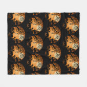 Welkom bij de Nightmare Halloween Pumpkin Graphic Fleece Deken (Voorkant (Horizontaal))