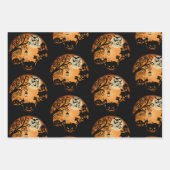 Welkom bij de Nightmare Halloween Pumpkin Graphic Inpakpapier Vel (Voorkant 3)