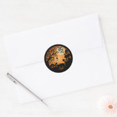 Welkom bij de Nightmare Halloween Pumpkin Graphic Ronde Sticker (Envelop)