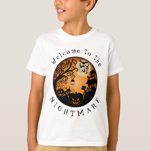 Welkom bij de Nightmare Halloween Pumpkin T-shirt (Voorkant)