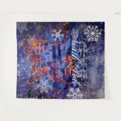 Welkom bij de Noordpool  | Feestelijke achtergrond Wandkleed (Voorkant (horizontaal))