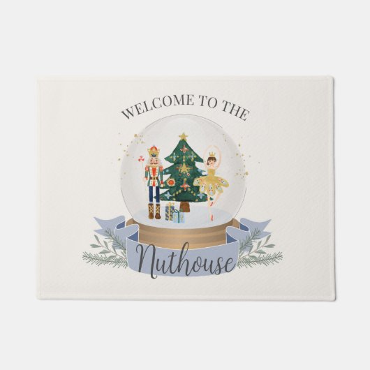 Welkom bij de Nuthouse Notenkraker Deurmat (Voorkant)