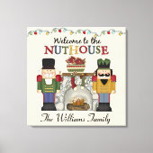 Welkom bij de NUTHOUSE Personalized Canvas Afdruk (Voorkant)