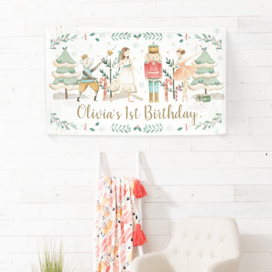 Welkom bij de Nutkraker Kerstmis op zaterdag Spandoek (Insitu)