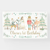 Welkom bij de Nutkraker Kerstmis op zaterdag Spandoek (Horizontaal)