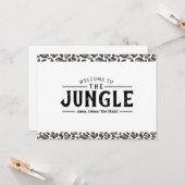 Welkom bij de Oerwoud Emlployee Welcome Kaart (Voorkant / Achterkant in situ)