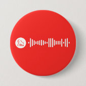 Welkom bij de oerwoud spotify code ronde button 7,6 cm (Voorkant)